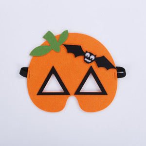 Maschere <span class=keywords><strong>in</strong></span> <span class=keywords><strong>Feltro</strong></span> per Halloween, Maschere per Occhi con Design Pirata e Zucca, Decorazioni per Feste e Celebrazioni Festive - Product Image 5