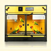 Nouvelle couveuse chauffante intelligente pour perroquets et reptiles, incubateur, cage d'alimentation pour oiseaux, maison pour animaux de compagnie avec garantie d'un an