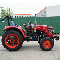 Traktor Pengiriman Cepat CE EPA 80HP Traktor Hidrolik Pengangkat untuk Kebun Perkebunan Traktor Portabel Penggerak 4 Roda untuk Kebun Rumah