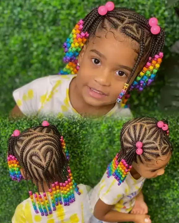 African children's hair beads for braids hair accessories beads for kids hair decoration