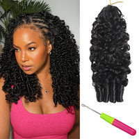 Extensions de cheveux humains Remy vierges bouclés birmanes, double tirage, sans nœuds, pré-séparées, réutilisables, micro-liens, couleur noir naturel