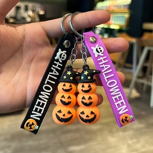 Porte-clés fantôme 3D en alliage PVC personnalisé pour Halloween, lanterne citrouille mignonne, durable, idéal pour cadeau promotionnel ou souvenir - Product Image 3