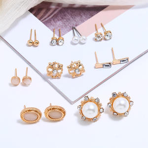 Fashion <strong>Opal</strong> Gold Jewelry <strong>Earrings</strong> for Women Wholesale N98306 - Product Image 3