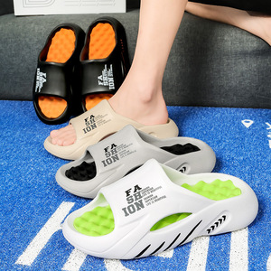 Sandales de plage pour hommes, mode, ouvertes, en EVA, antidérapantes, grandes tailles - Product Image 4
