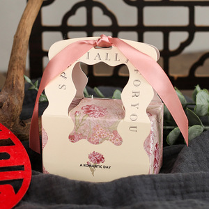 DAMAI Wedding Favor Gift Bag Hot Selling Chinese Style Portable Candy <b>Box</b> Party <b>Bridal</b> Souvenir Packaging Paper Material 6pcs - Product Image 5