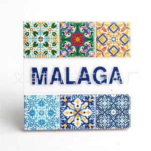 Imanes de resina para refrigerador con diseño de bailarines de peces, recuerdos turísticos de Málaga, Portugal, venta al por mayor de fábrica. - Product Image 3