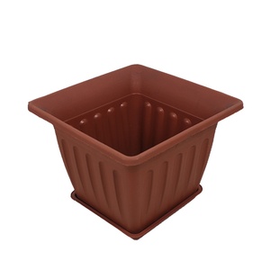 Macetas Cuadradas de <span class=keywords><strong>Terracota</strong></span> Leizisure al por Mayor, Macetas de Arcilla para Jardín, Macetas de Plástico con Orificios para Plantas, para Interiores y Exteriores - Product Image 1