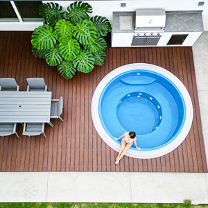 Piscina de Fibra de Vidrio Villa Garden Square con Asiento Integrado para SPA al Aire Libre, Uso Infantil, Marco Ecológico y Duradero de 10 mm de Grosor - Product Image 2