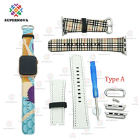 2020 nouveau bracelet de montre en cuir de Sport souple pour Apple Watch Series 4/5 40mm/44mm Sublimation bande nouveauté cadeau