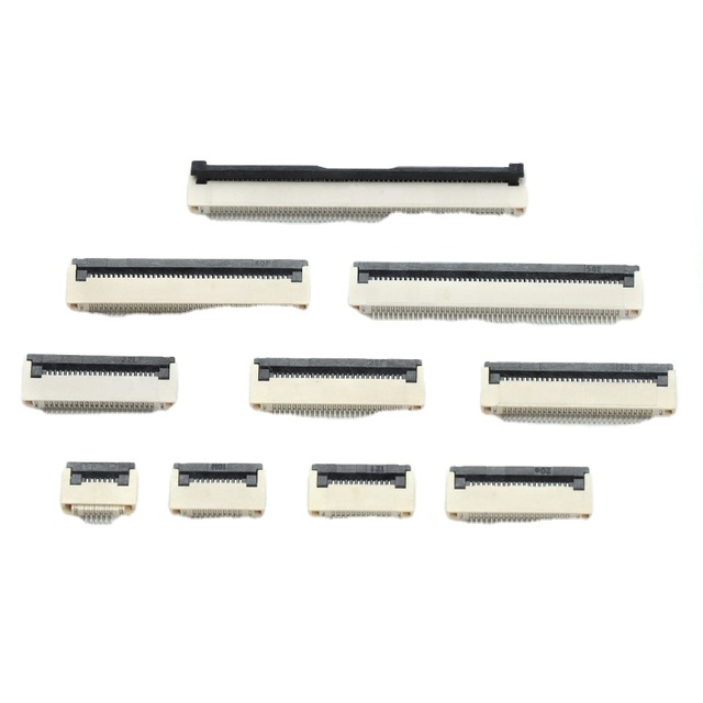 FPC Connector Horizontal Back Flip-lock ZIF Type H2.0mm 4-60pin 0.5mm Pitch FPC/ FFC Connectors