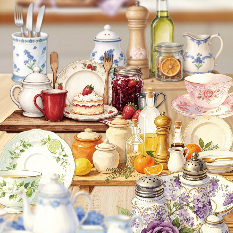 Sticker Sip 10 Stickers Per Pack Huachu Zhenqi Series Porcelain-themed DIY ...