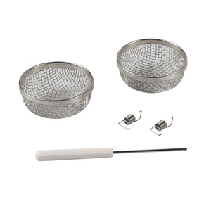 Stainless Steel <b>Mesh</b> <b>Strainer</b> Set 2.8 Inch With Handle And Clips For Rv Outdoor Use - Product Image 1
