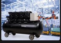 Compresseur d'air à piston silencieux MGD-DF190 noir 30L 1500W 8 bars, portable, sans huile, alimentation CA, moteur pompe 380V