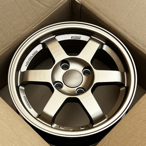 ล้อฟอร์มฟอร์ม 4x100 ขนาด 15 14 นิ้ว สีบรอนซ์ สำหรับรถยนต์ JDM รุ่น 240SX Accord RX-7 ล้ออัลลอยด์อะลูมิเนียม <span class=keywords><strong>TE37</strong></span> ใช้ได้กับ <span class=keywords><strong>Civic</strong></span> GTR MX-5 Miata - Product Image 4