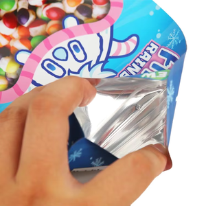 مخصص مطبوع ختم حراري رقائق الألومنيوم تجميد الحلوى المجففة التعبئة والتغليف دويباك الوقوف الحقيبة مع نافذة واضحة - Product Image 4