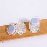 Bouteille d'emballage scellée transparente en verre épais résistant aux hautes températures, imprimée à l'écran, pour aliments frais (type nid d'oiseau)