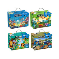 Amazons Set Mainan Matras Jigsaw Puzzle Anak-anak, Set Mainan Tikar Puzzle Blok Besar Dinosaurus Laut Game Edukasi Awal