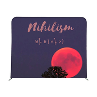 Tongjie Fashion Aluminium Frame Pop Up Banner Display Wall Support Design Customized Cocok untuk Aktivitas dan Pertunjukan Luar Ruangan