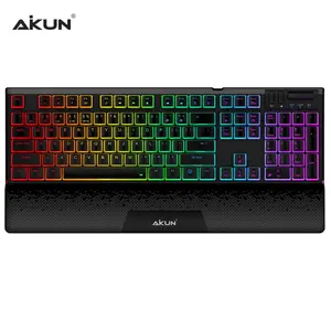 GX922 WR Professional wireless 3 BT 5.0 + 2.4 Ghz + Wired USB C - Pair Up to 5 Devices - Mechanical Gaming Keyboard - RGB light