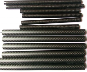 Poteaux de tubes en fibre de carbone mat sergé 3k de haute qualité avec fabricant de fils mâles et femelles - Product Image 5