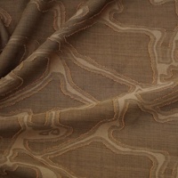 Tissu jacquard tissé en polyester 5220 avec découpes et motifs floraux 3D