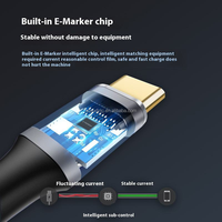 Câble d'extension USB-C 3.2 10G 100W 5A 4K HDTV en PVC, rapide et multifonction, mâle-femelle pour téléphones mobiles
