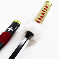 Katana miniature en métal de 45 cm, épée de Trafalgar Law, non affûtée, petite arme de collection avec fourreau