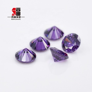 Pietre preziose sfuse Baifu 3.0mm in <span class=keywords><strong>ametista</strong></span> con taglio brillante rotondo CZ all'ingrosso - Product Image 2