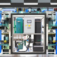 Machine industrielle de fabrication de glaçons tubulaires T 1t en acier inoxydable 304, modèle de machine à glaçons à tube évaporateur avec évaporateur antirouille