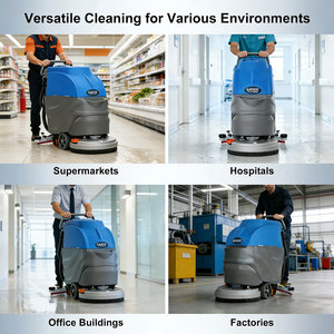 Gaoge A1-530 Battery-Powered Compact Industrial Floor Scrubber <b>Machine</b> New Condition <b>Walk</b>-Behind Industrial Floor Washing - Product Image 4