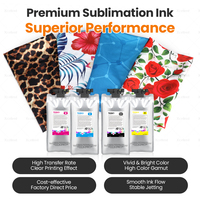 Sac d'encre de sublimation Xcellent 1600ml T53K1-T53K4 T53K avec puce pour imprimante Epson SureColor F6470 F6470H F9570 F9570H