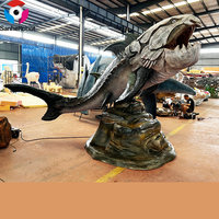 Figura Animatrónica Realista de Dunkleosteus, Modelo de Pez Blindado Prehistórico para Parque Temático