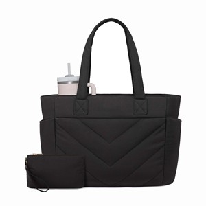 Lightweight Women Men Tote Laptop Bag Large Black Work Handbag Carry on Bags Travel Tote Bag - Product Image 1
