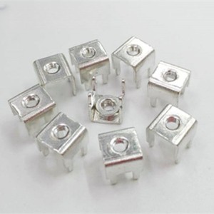 PCB11M3 Brass Four-pin Nut <strong>terminal</strong> Reinforced Type Press-riveted Stud Base Plate Connector Metal Stamping Support - Product Image 4