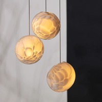 Bluce Canada Lustre En Verre À La Main Creative Moderne Plume Conception pour Restaurant Villa Duplex Escalier Suspendu Milieu