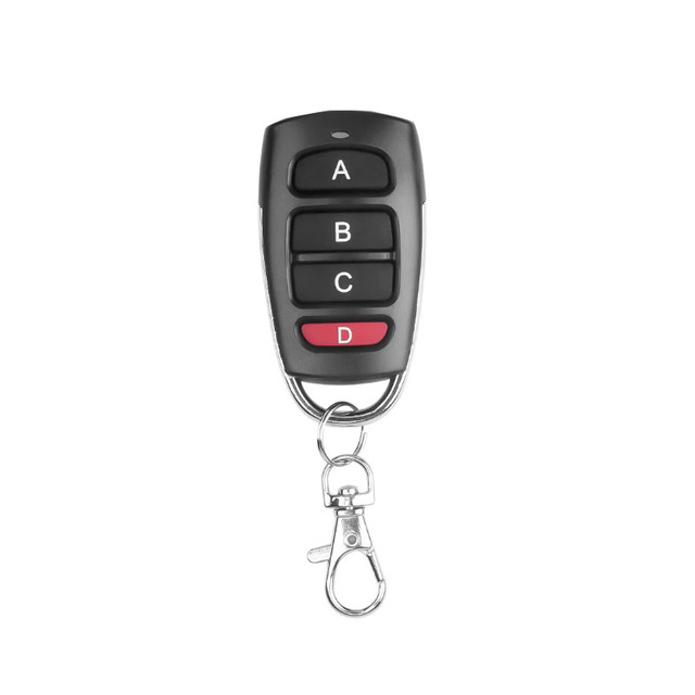 Wireless 433mhz 315mhz RF Remote Control Key Opener ABS Material Garage Door Gate Duplicator Copy Code Control