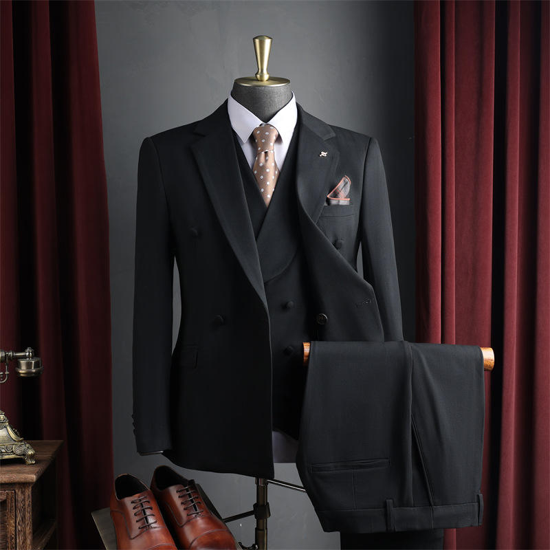 Noir (costume + gilet + pantalon)