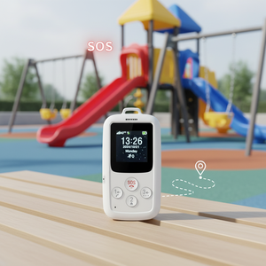 Badge de localisation personnel pour enfants avec <span class=keywords><strong>carte</strong></span> SIM en plastique, bouton SOS, capteur d'accéléromètre pour la sécurité et le suivi des employés et des enfants - Product Image 1