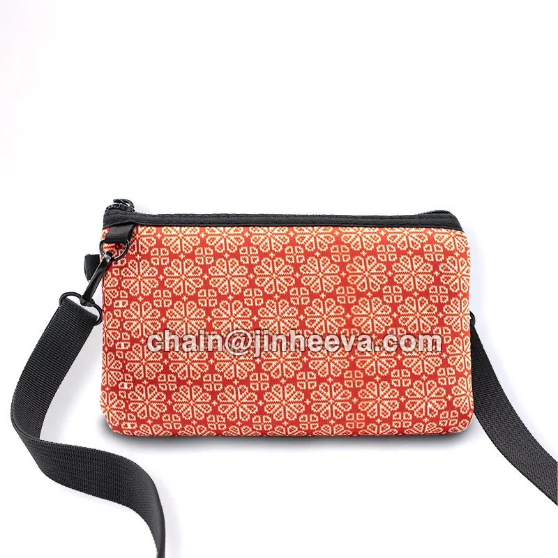 Mini porte-monnaie en néoprène avec Logo et motif personnalisé, pochette pour femmes, dernier Style OEM, vente en gros