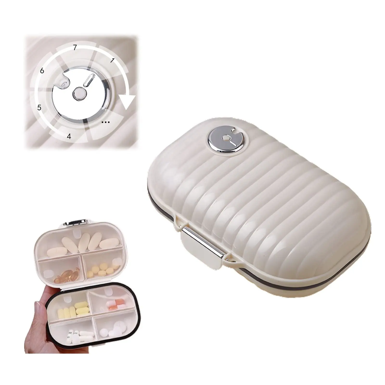 Портативный ежедневный органайзер для таблеток