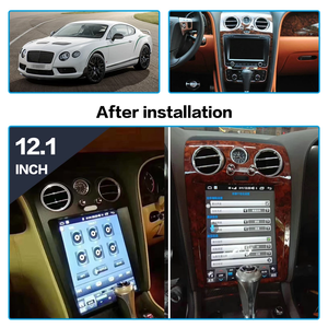 Reproductor Multimedia con Navegación GPS para Automóvil con Pantalla Táctil de 12.1 Pulgadas y Android 14 para Bentley Continental para Bentley Speeding 2005-2010 4+64 GB - Product Image 3