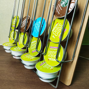 <span class=keywords><strong>Support</strong></span> <span class=keywords><strong>mural</strong></span> en bambou pour cafetière <span class=keywords><strong>Dolce</strong></span> <span class=keywords><strong>Gusto</strong></span>, 24 capsules, en stock - Product Image 3