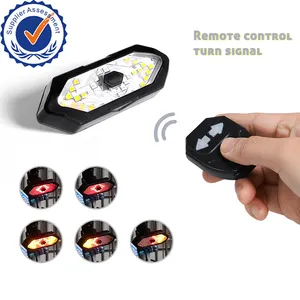 5 Modes de télécommande sans fil clignotant USB LED rétro-éclairage pour Scooter électrique vélo feu arrière vélo lumière LED