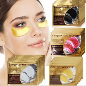 มาส์กใต้ตาคอลลาเจนคริสตัลสีขาวดำผสมทองคำ 24k สำหรับลดรอยคล้ำใต้ตา บวม และถุงใต้ตา ขายส่งแบบวีแกน - Product Image 2