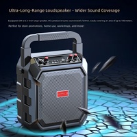 Haut-parleur portable Great Wall 5.1 pour l'extérieur, 10W, haute puissance, pour la danse carrée, le karaoké et l'usage domestique, avec batterie intégrée et microphone