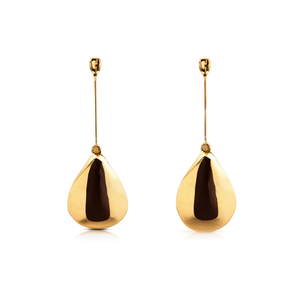 Pendientes de Moda con Diseño de Gota, Acero Inoxidable 316L, Baño de Oro PVD, Resistentes y Sostenibles, Forma de Lágrima, para Mujer, Regalo, Joyería - Product Image 2