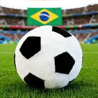 Peluche de ballon de football douce et mignonne, jouet en peluche noir et blanc pour la décoration de la maison, cadeau pour enfants, vente en gros