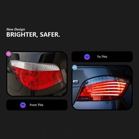 Feux arrière LED pour BMW Série 5 E60 2003-2006, feux arrière, feux stop, clignotants, kit d'accessoires pour voiture, installation facile