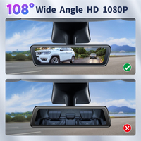 Rétroviseur de voiture Streaming Dash Cam 8.2 pouces arrière WIFI GPS Video Recorder Night Vision Reverse Dash Cam pour tesla 3/y/highland