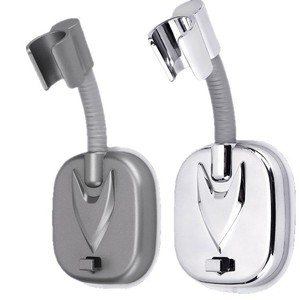 Support de pomme de douche réglable Huixin Yong, fixation sans perçage avec panneau élargi pour une installation facile - Product Image 1